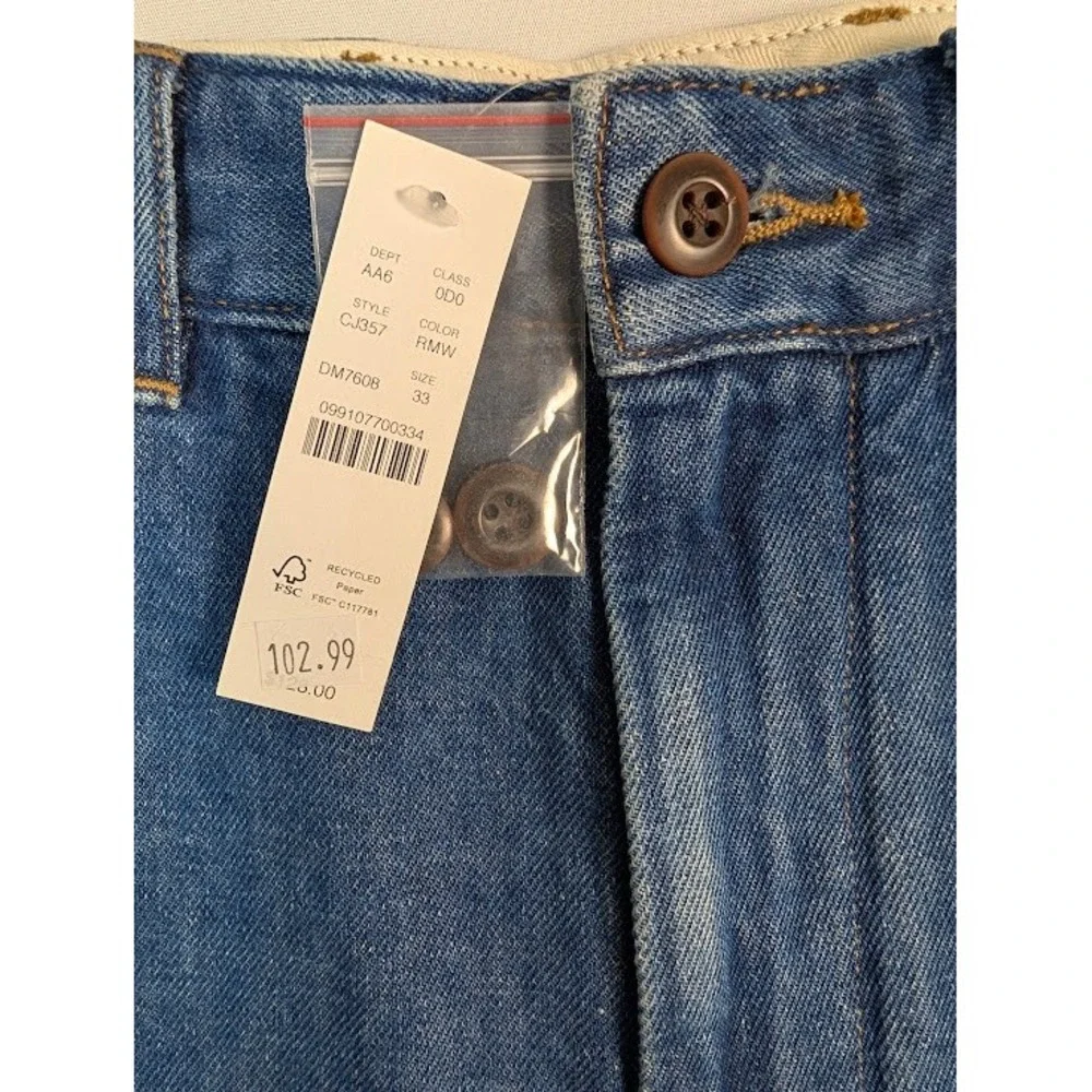 NWT‎ J. Crew Cotton/Linen Denim Shorts Mens 33 (FITS 35) Relaxed 8